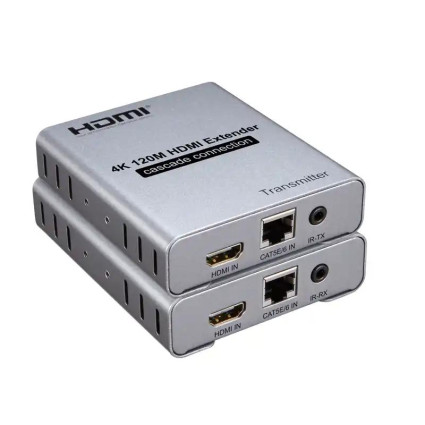 Extender HDMI-UTP do 120m HDEX-120 4K Velteh  - 1