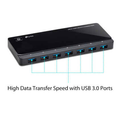 USB HUB 7 port TP-Link UH720 3.0 5V/2.4A  - 1