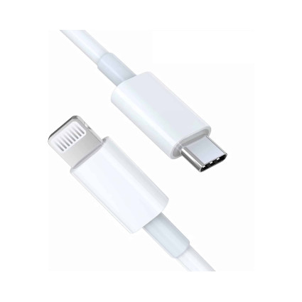 Kabl 3.1 USB tip C na iPhone Lighting 5,6,7 2.4 A, 2m beli E-GREEN - 1