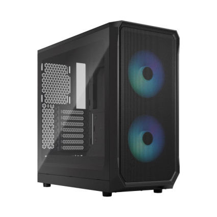 Kućište Fractal Design Focus 2 Black TG Clear Tint, FD-C-FOC2A-01  - 1
