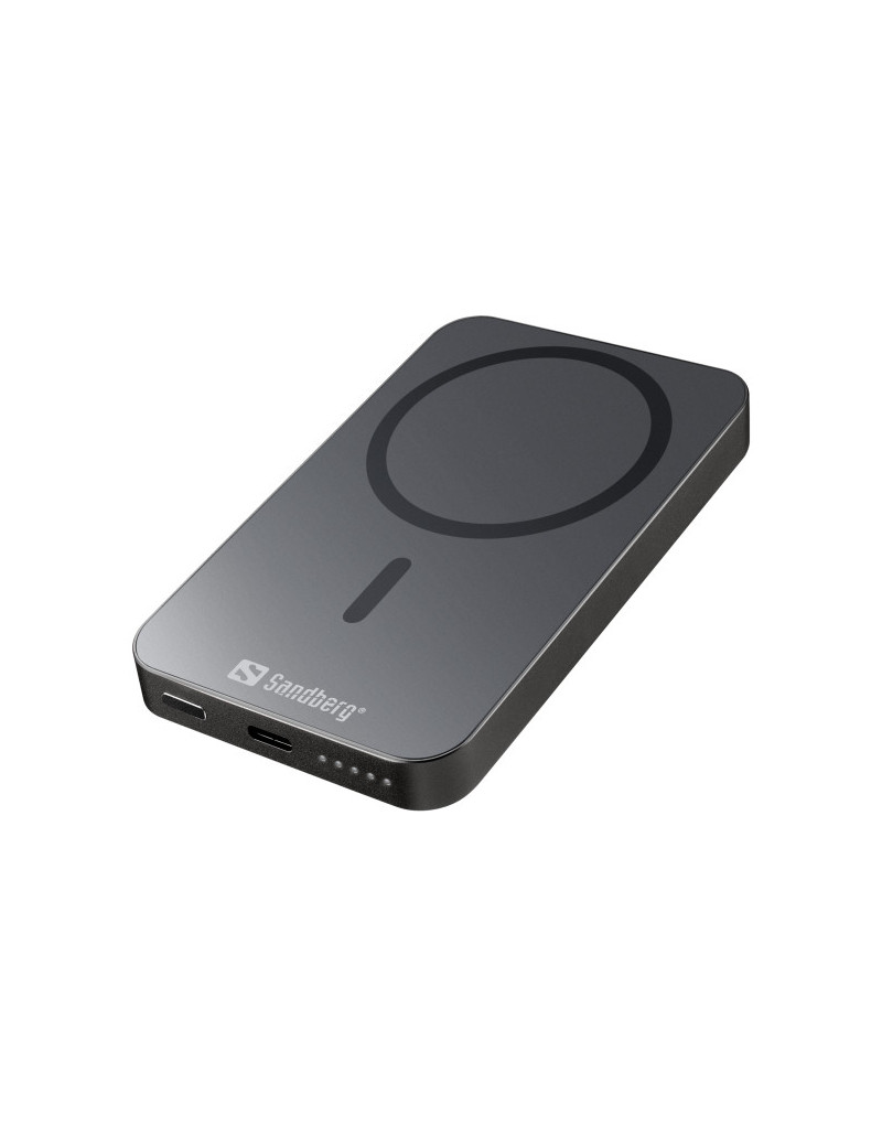 Powerbank Sandberg Mag 420-96 5000mAh Wireless ALU  - 1