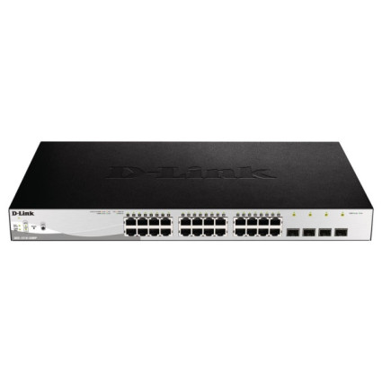 LAN Switch D-Link DGS-1210-28MP/E 10/100/1000 24PoEport/4SFP Smart  - 1