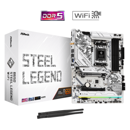 MB AMD AM5 ASRock B650 STEEL LEGEND WIFI  - 1