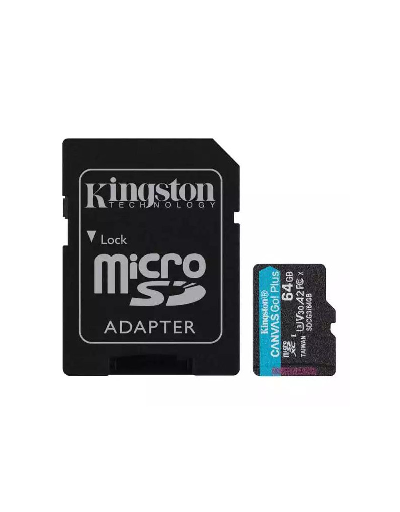 Micro SDXC Card 64GB Kingston  SDCG3/64 170MB/70MB/s + adapter  - 1