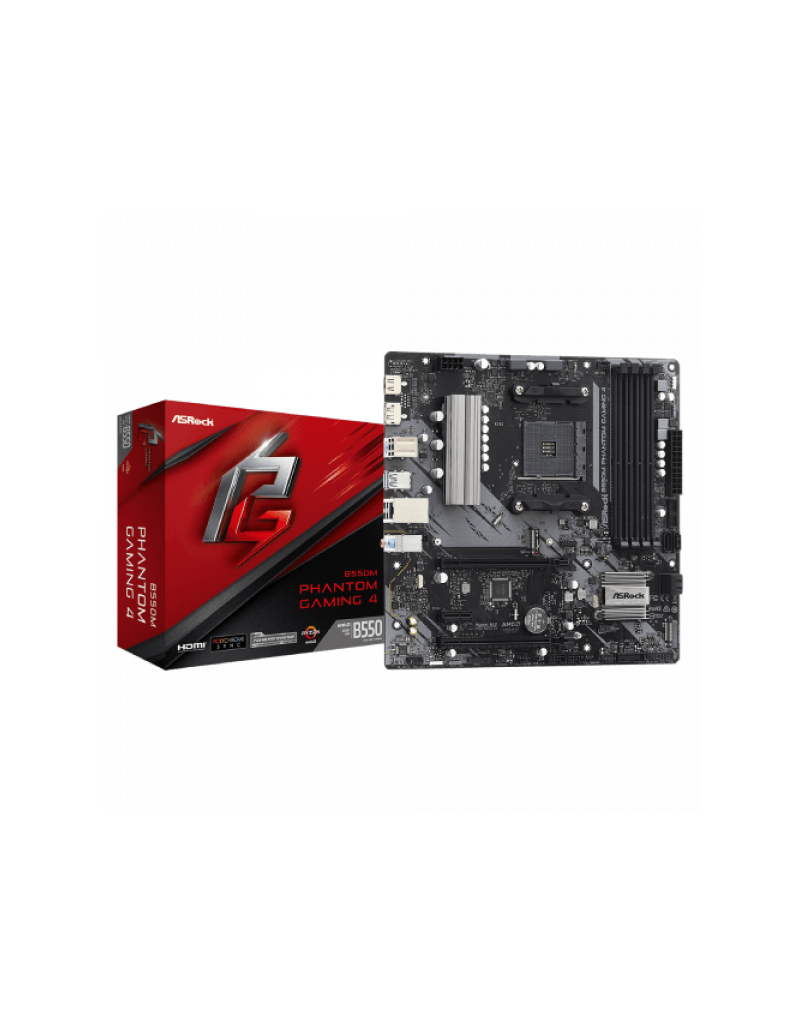 MB AM4 ASRock B550M Phantom Gaming 4 90-MXBE90-A0UAYZ  - 1
