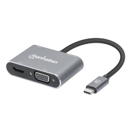 Docking station Manhattan 130691 USB-C - VGA/HDMI/USB 3.0/PD 87W  - 1