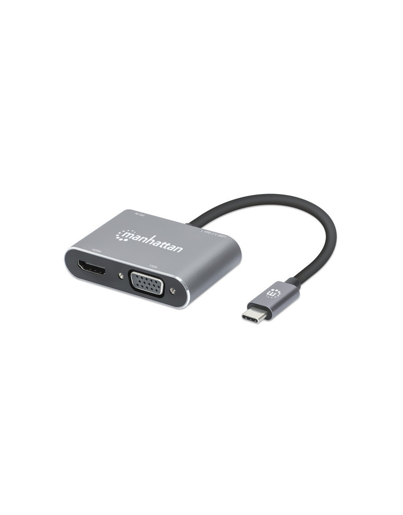 Docking station Manhattan 130691 USB-C - VGA/HDMI/USB 3.0/PD 87W - 1 Docking station Manhattan 130691 USB-C - VGA/HDMI/USB 3.0/PD 87W - 1