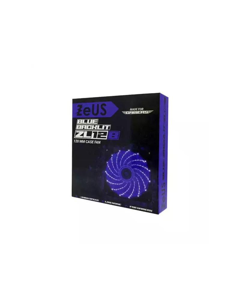 Case Cooler 120x120 ZEUS Blue led light - 1 Case Cooler 120x120 ZEUS Blue led light - 1