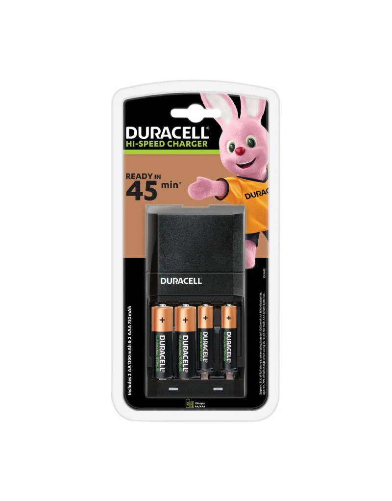 Punjač akumulatora + 2 AA 1300mAh i 2 AAA 750mAh DURACELL - 1