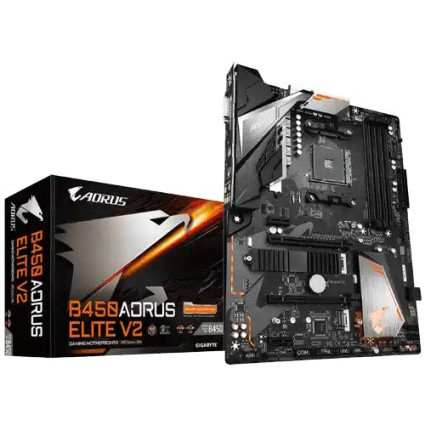 Matična ploča AM4 GIGABYTE B450 AORUS ELITE V2 rev- 1-0 DVI/HDMI/M-2  - 1