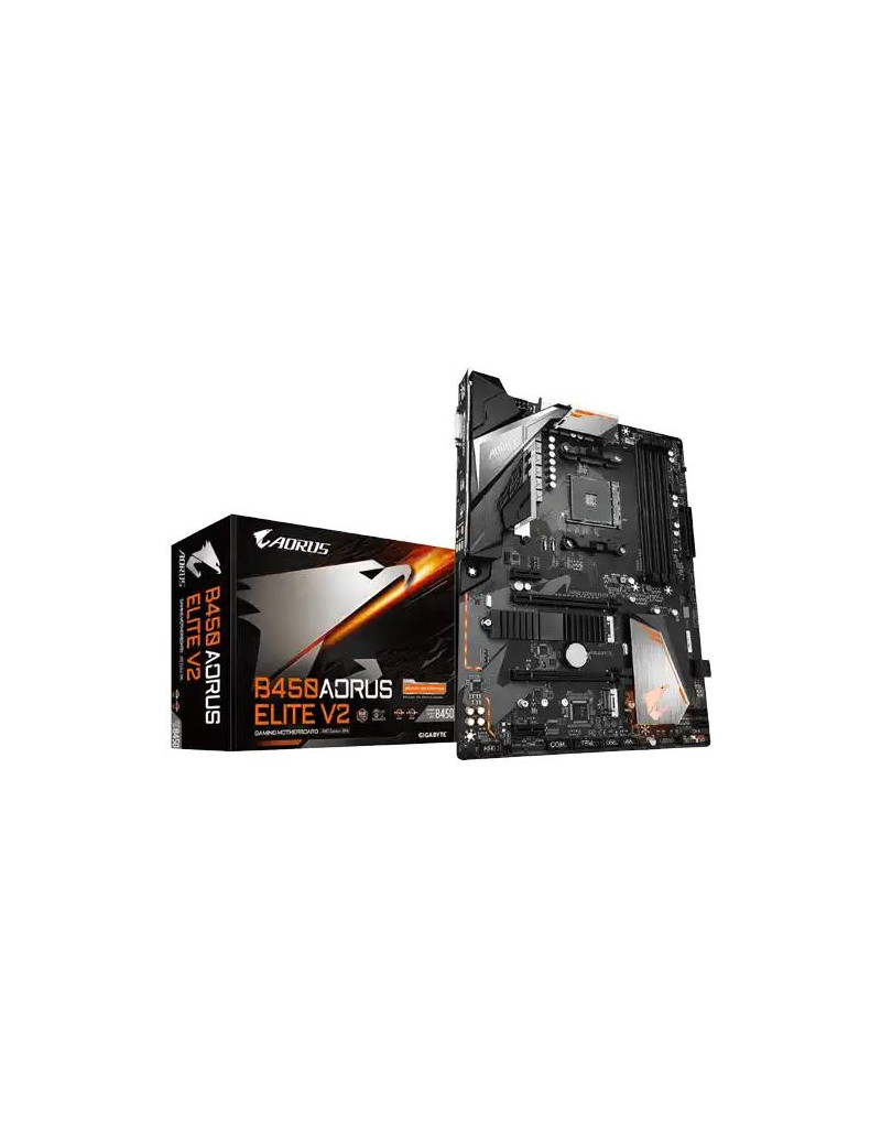 Matična ploča AM4 GIGABYTE B450 AORUS ELITE V2 rev- 1-0 DVI/HDMI/M-2  - 1