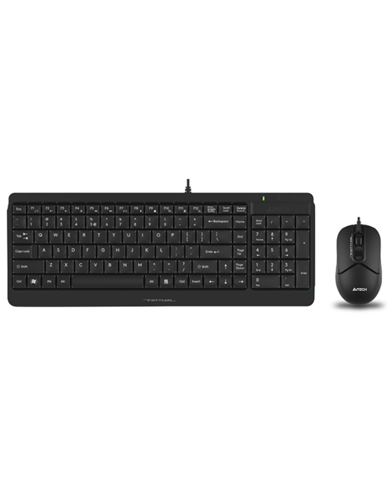 F1512S FSTYLER USB YU crna tastatura + USB crni miš A4 TECH - 1