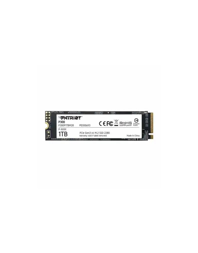 SSD M-2 NVMe 1TB Patriot P300 2100MBs/1650MBs P300P1TBM28 - 1 SSD M-2 NVMe 1TB Patriot P300 2100MBs/1650MBs P300P1TBM28 - 1