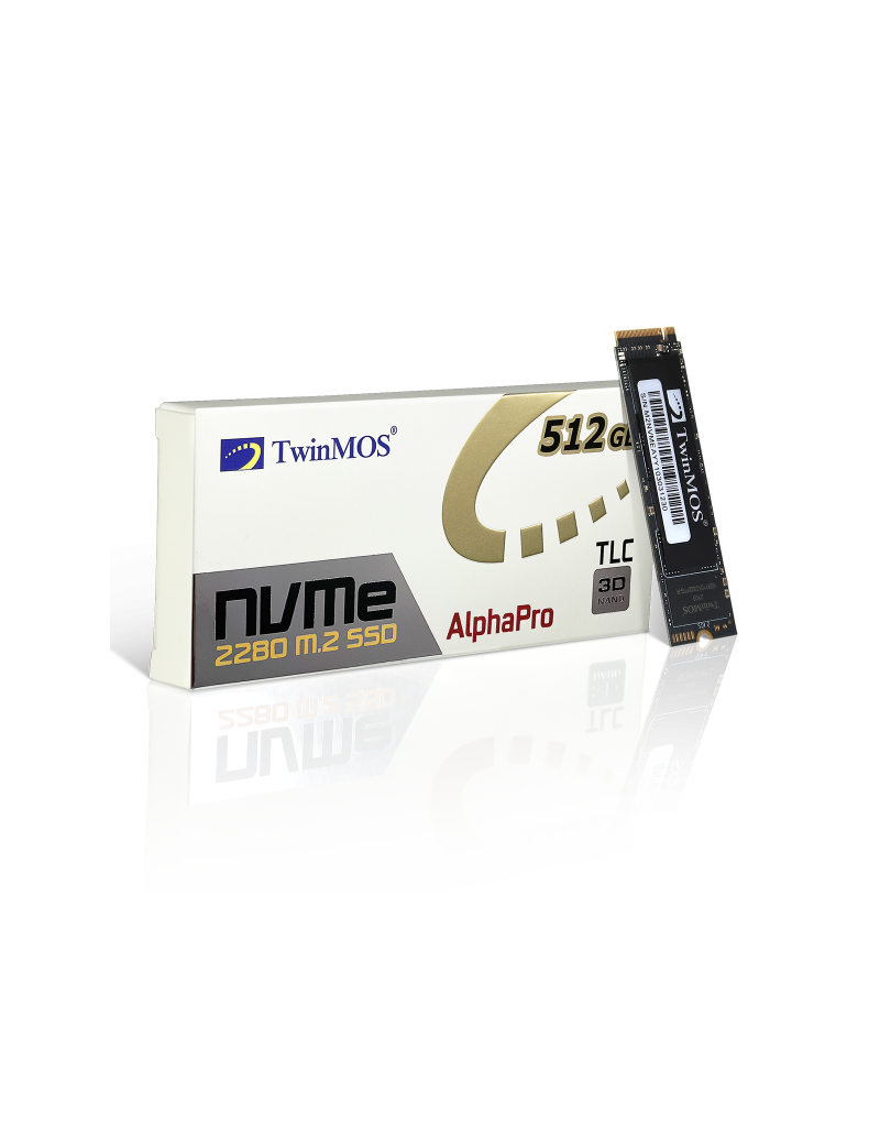 SSD M.2 NVMe TwinMOS 512GB, 3500MBs/3080MBs NVMEFGBM2280  - 1