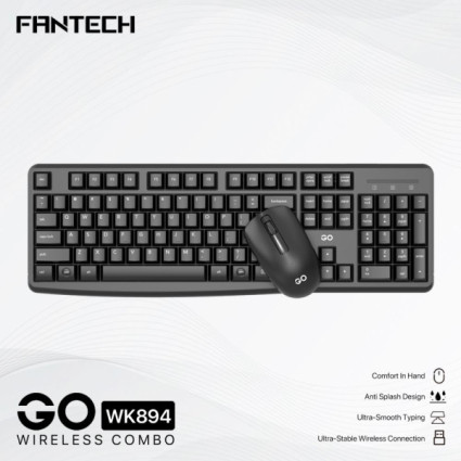 Tastatura + Mis Wireless Fantech WK-894 US crna  - 1