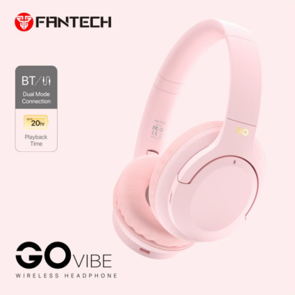 Bluetooth slušalice Fantech GO Vibe WH05 pink  - 1