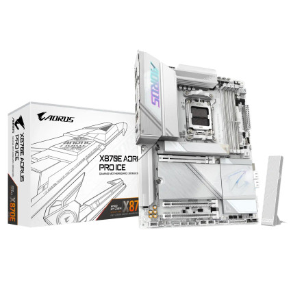 Matična ploča Gigabyte AM5 X870E AORUS PRO ICE  - 1