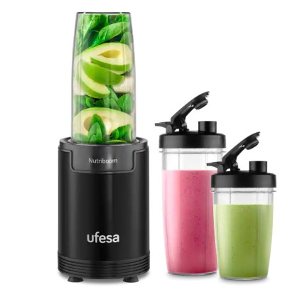 Blender Ufesa Nutriboom/crni/3 posude/snaga 900W  - 1