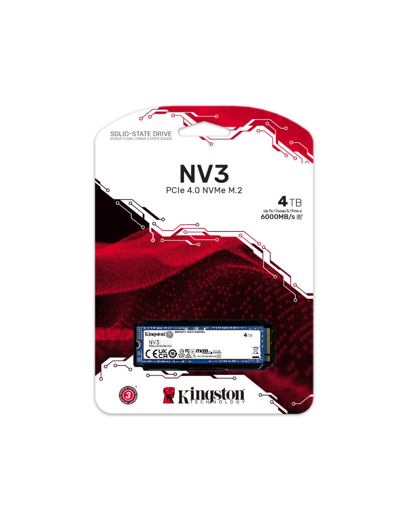 4TB M.2 NVMe SNV3S/4000G series NV3 SSD KINGSTON - 1