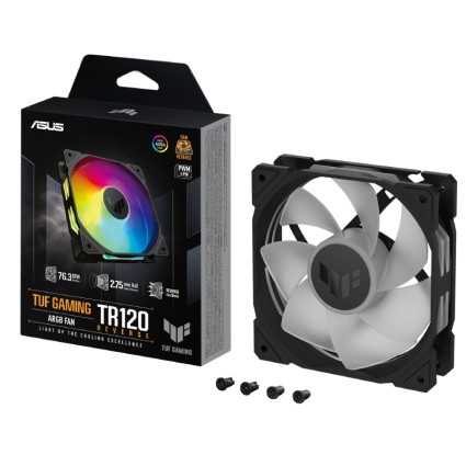 TUF GAMING TR120 ARGB REVERSE BLACK ventilator ASUS - 1