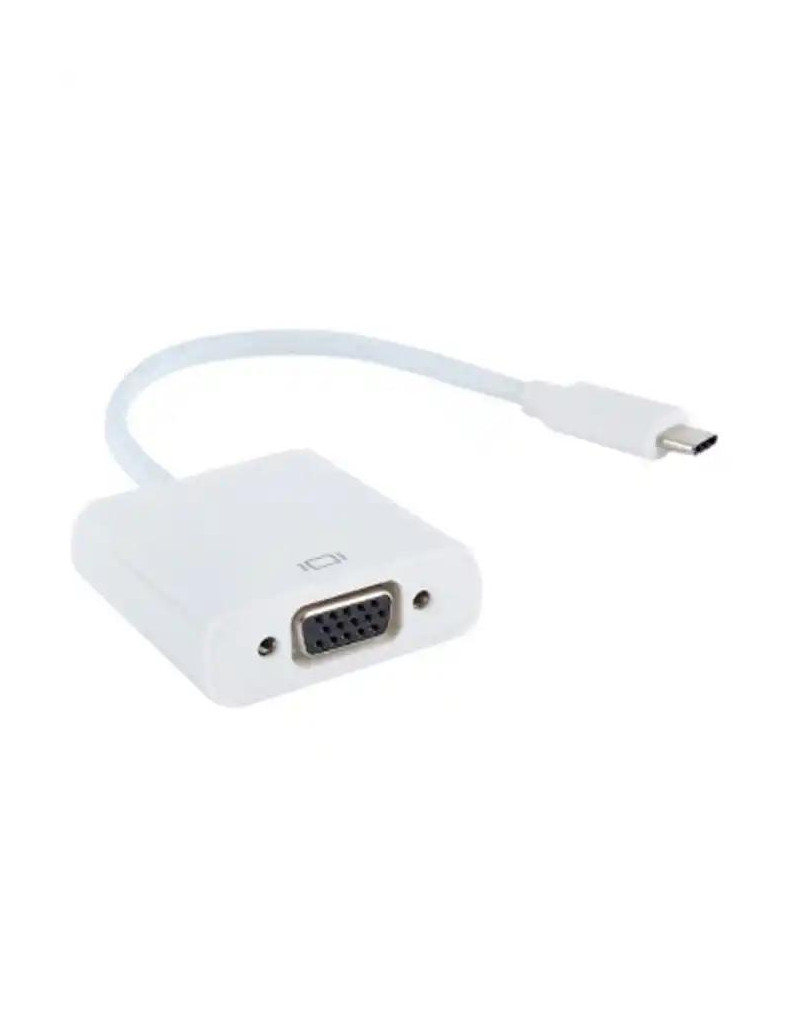 Adapter USB 3-1 Tip C - VGA M/Ž e-Green beli  - 1