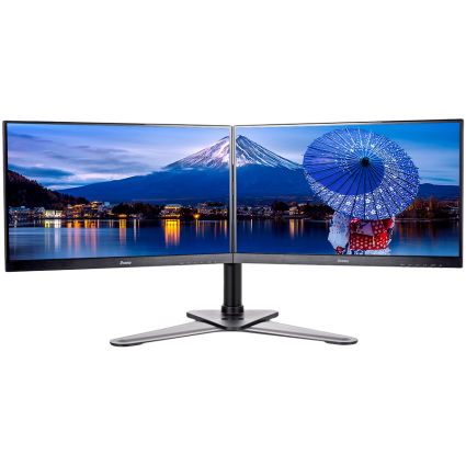  Iiyama DS1002D-B1 - Stand - for 2 monitors  adjustable arm black screen size:...  - 1