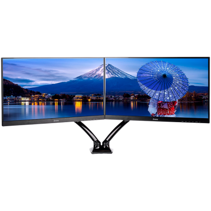  Iiyama DS3002C-B1 - Mounting kitfor 2 monitors  adjustable arm  black screen...  - 1