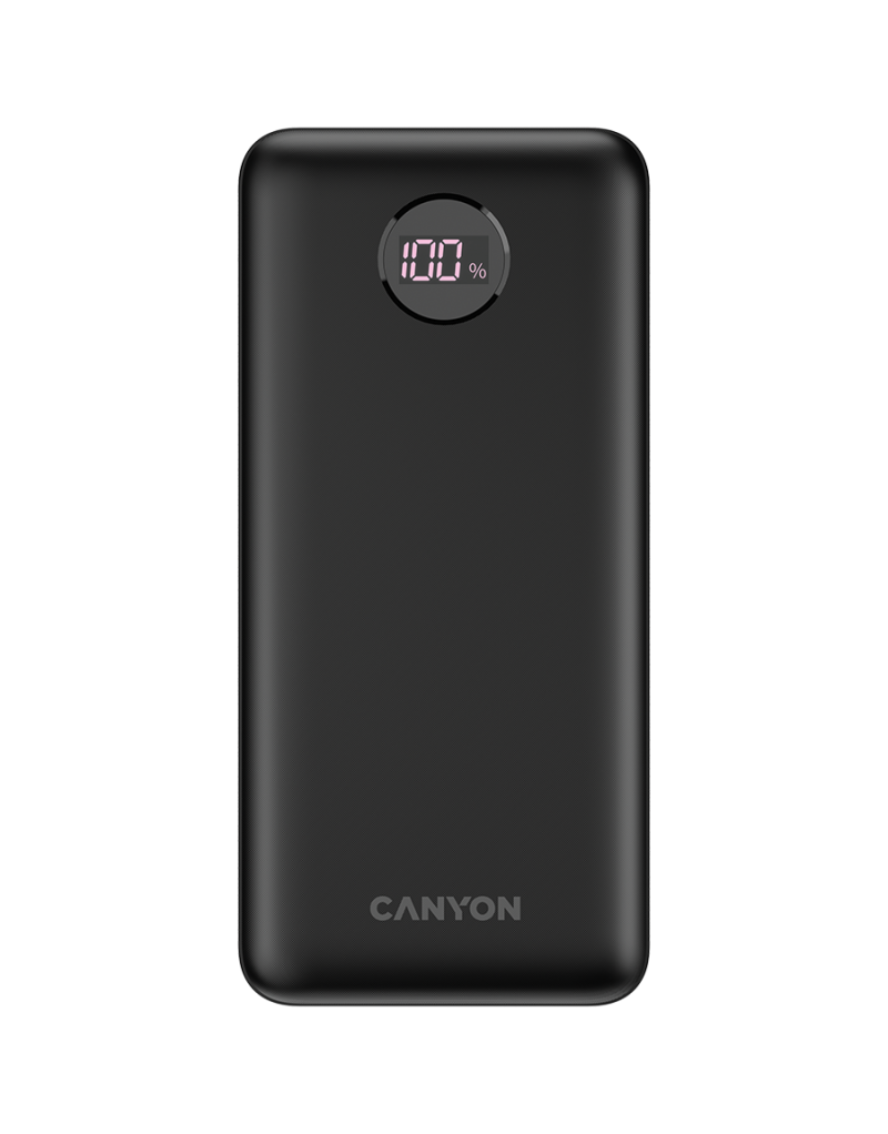 CANYON PB-2002 Power bank 20000mAh Li-poly battery, Input Type-C 5V3A,9V2A,18W ... - 1 CANYON PB-2002 Power bank 20000mAh Li-poly battery, Input Type-C 5V3A,9V2A,18W ... - 1