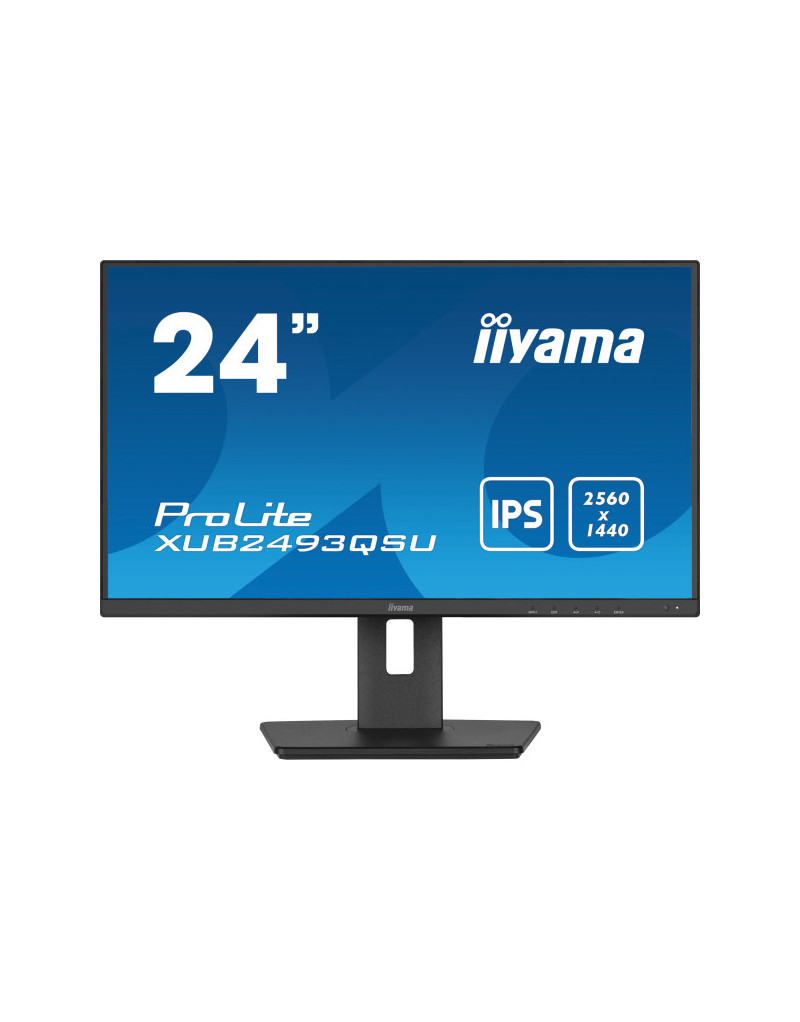 Monitor 23.8" Iiyama XUB2493QSU-B5 IPS 2560x1440/60Hz/4ms/HDMI/DP/USB/zvučnici  - 1