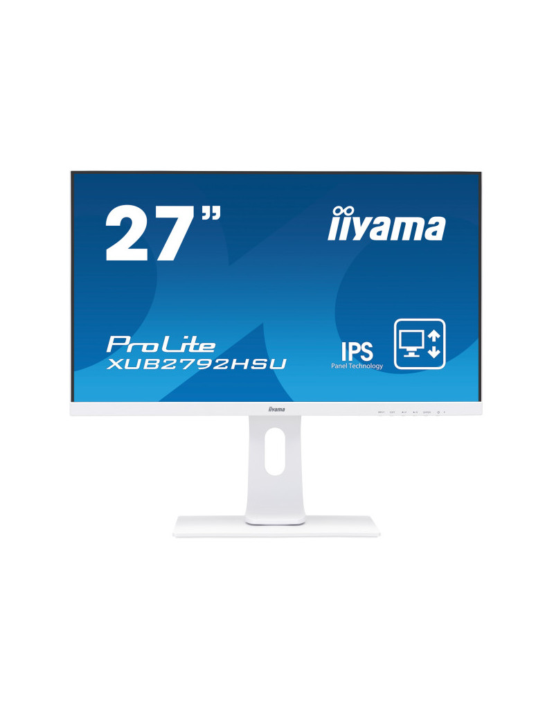 Monitor 27" Iiyama ProLite XUB2792HSU-W6 IPS 1920x1080/100Hz/0.4ms/HDMI/DP/USB  - 1