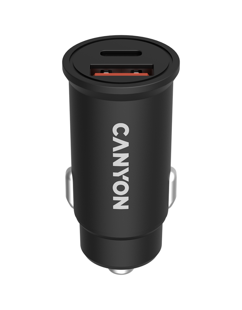  CANYON С-20B03, PD 30W/QC3 0 18W Pocket size car charger with 1-USB A+ 1-USB-C...  - 1