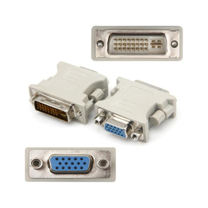 Adapter DVI-I (24+5) Dual Link (M) - VGA D-sub (F) beli E-GREEN - 1