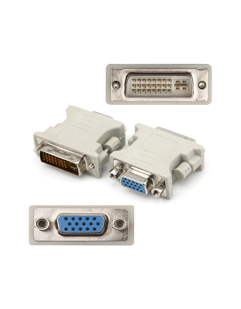 Adapter DVI-I (24+5) Dual Link (M) - VGA D-sub (F) beli E-GREEN - 1