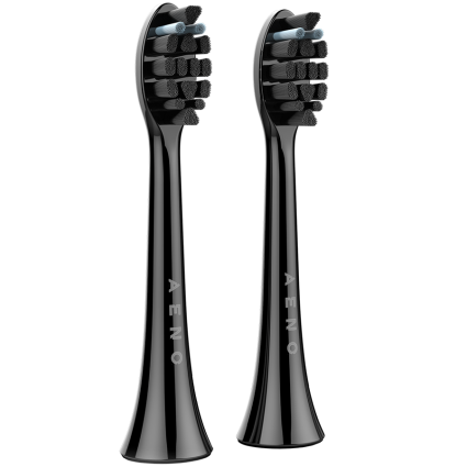  AENO Replacement toothbrush heads, Black, Dupont bristles, 2pcs in set  for...  - 1