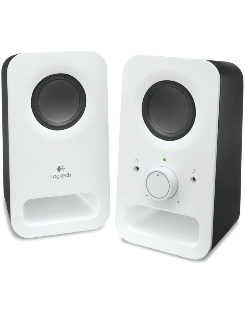 LOGITECH Z150 Stereo Speakers - SNOW WHITE - 3 5 MM  - 1