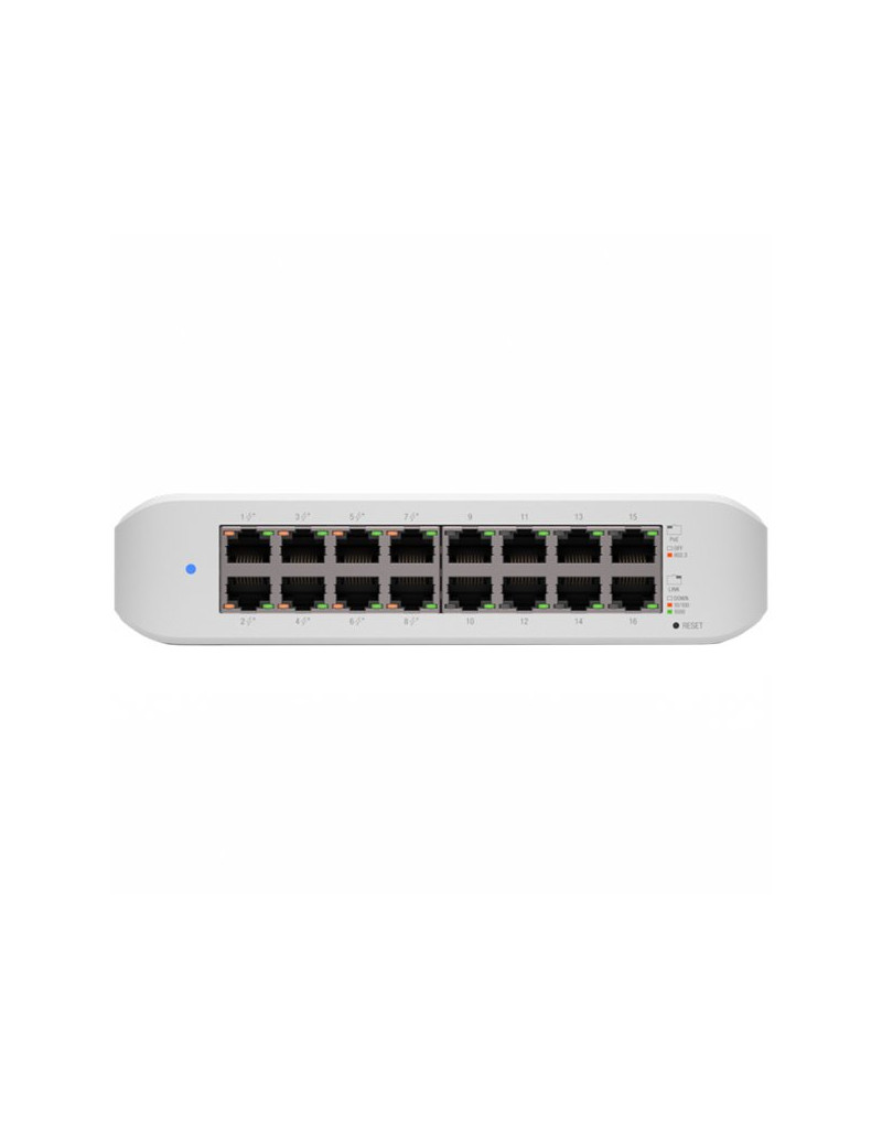 UniFi Desktop 16Port Gigabit Switch with PoE  - 1
