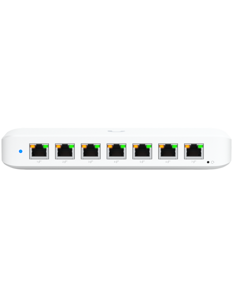  Ubiquiti USW-Ultra-60W Layer 2, 8-port GbE PoE switch: 7x GbE PoE+ output ports,...  - 1