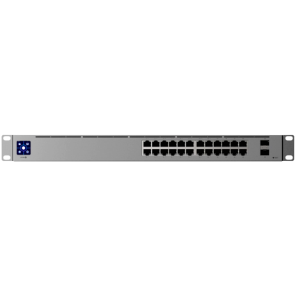  Ubiquiti 24-port, Layer 3 Etherlighting™ switch,  8 х 2 5 GbE PoE++ ports, 16...  - 1