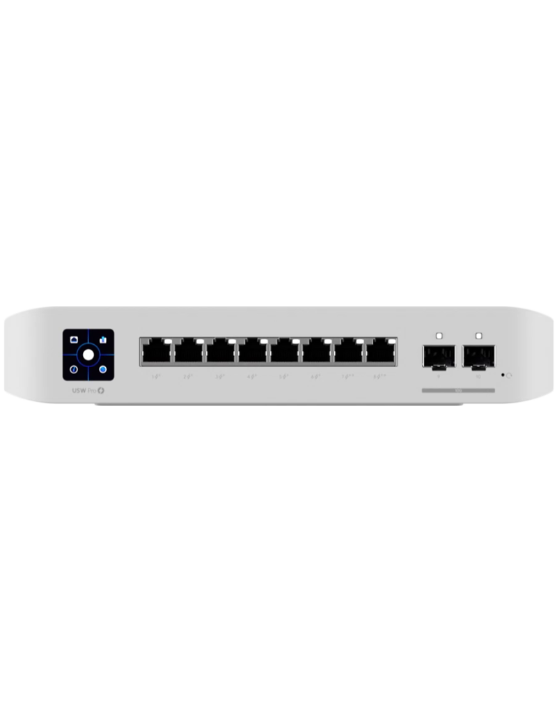  Ubiquiti USW-Pro-8-PoE-EU An 8-port, Layer 3 switch with PoE+ and PoE++ output ...  - 1