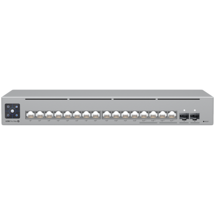  Ubiquiti 16-port, Layer 3 Etherlighting switch with 2 5 GbE, PoE++ output, and...  - 1