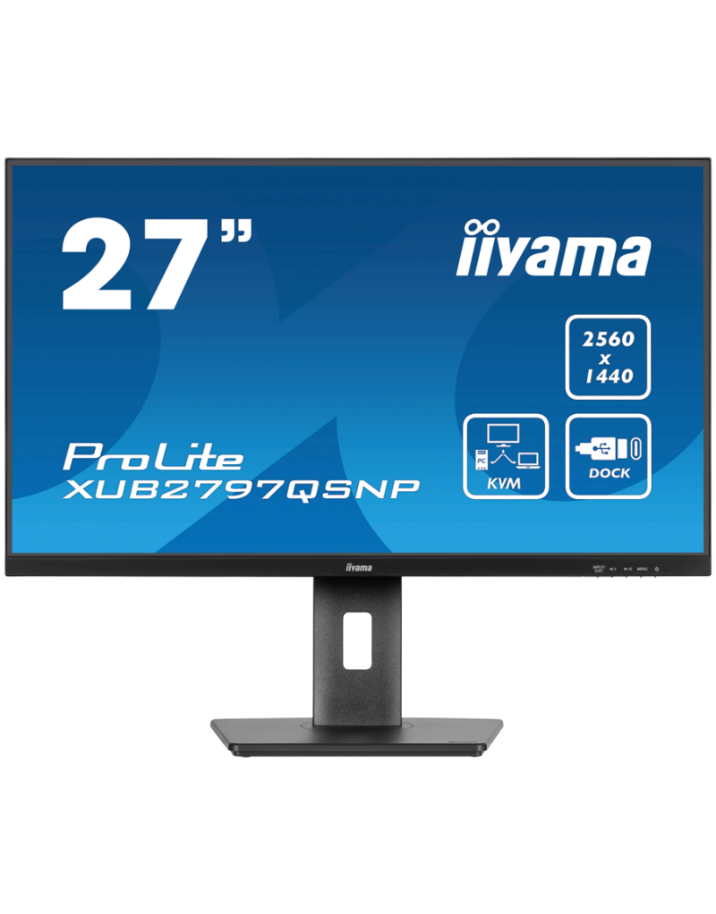 27" IPS-panel, 2560x1440, 15cm Height Adj Stand, USB-C Dock 96W PD, LAN,... - 1 27" IPS-panel, 2560x1440, 15cm Height Adj Stand, USB-C Dock 96W PD, LAN,... - 1