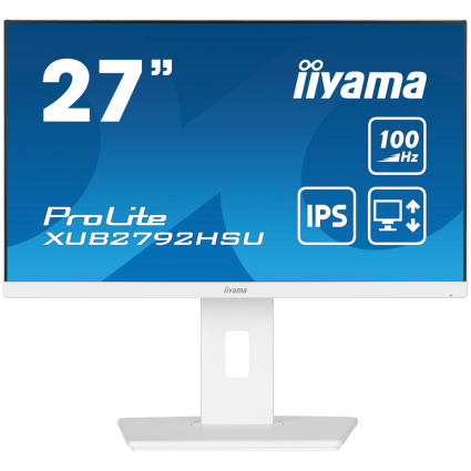  27" WHITE ETE IPS-panel, 1920x1080 100Hz, 250cd/m², 15cm Height Adj  Stand,...  - 1