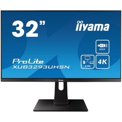  Iiyama ProLite XUB3293UHSN-B5LED monitor 32"  31 5" viewable  3840 x 2160 4K  ...  - 1