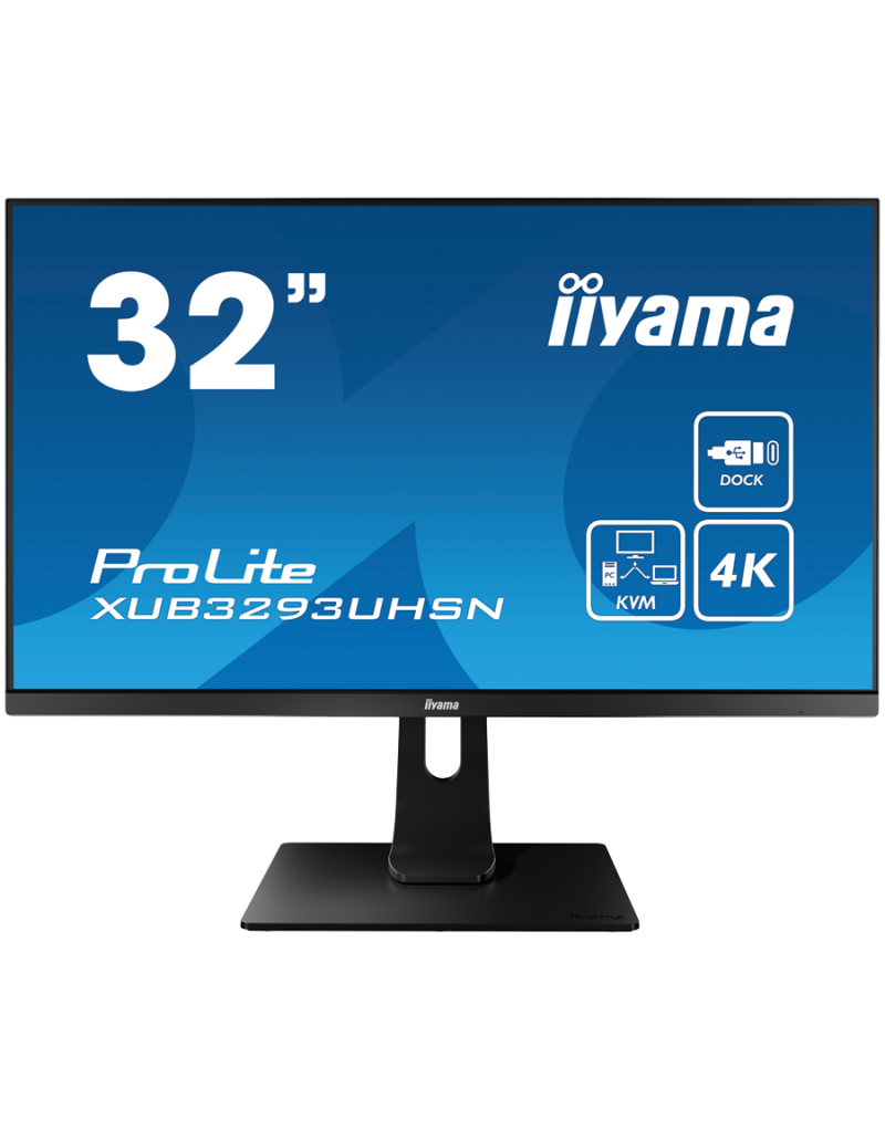Iiyama ProLite XUB3293UHSN-B5LED monitor 32" 31 5" viewable 3840 x 2160 4K ... - 1 Iiyama ProLite XUB3293UHSN-B5LED monitor 32" 31 5" viewable 3840 x 2160 4K ... - 1