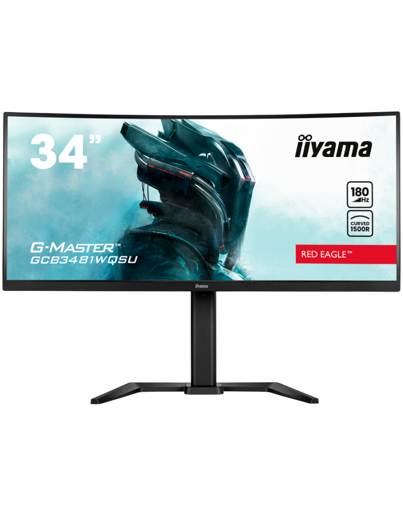  IIYAMA Monitor GCB3481WQSU-B1 Gaming 34" VA Curved 3440 x 1440  180Hz  21:9 420...  - 1
