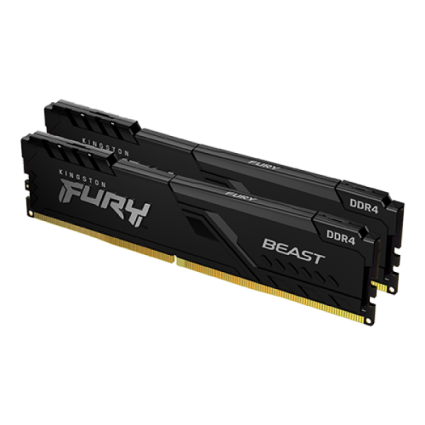RAM Kingston DDR4 32GB (2x16GB) 3200MHz Fury Beast KF432C16BB1K2/32  - 1