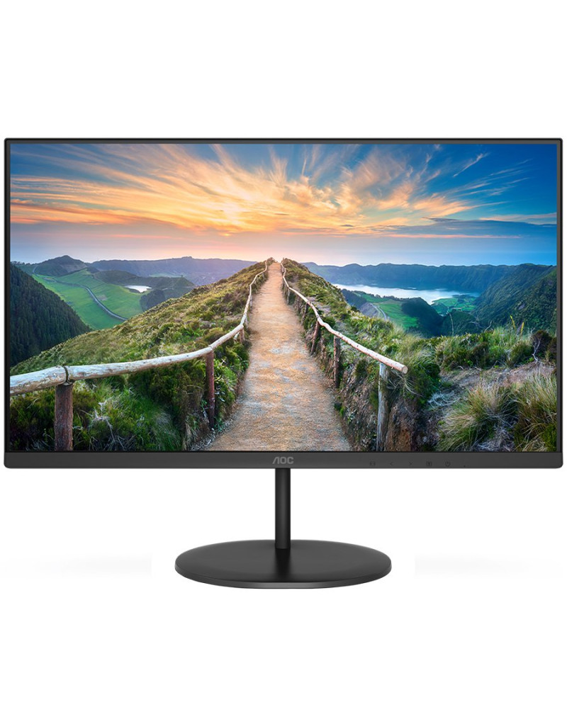 AOC Monitor LED U27V4EA 27" 4K, 3840x2160, IPS, 1000:1, 20M:1, 4 ms, 60Hz, HDMI, DP, Speakers, Adaptive Sync, Tilt, 3y  - 1