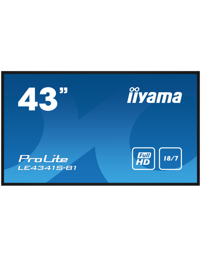 43" 1920x1080, IPS panel, 1 Haze, Landscape mode, Speakers 2x 10W , VGA, 3x... - 1 43" 1920x1080, IPS panel, 1 Haze, Landscape mode, Speakers 2x 10W , VGA, 3x... - 1