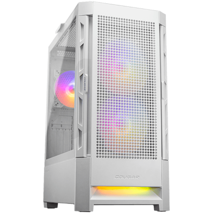 COUGAR DUOFACE RGB PC Case, Mid Tower, White  - 1