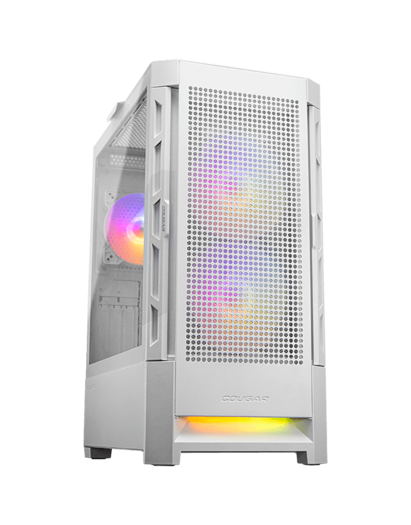 COUGAR DUOFACE RGB PC Case, Mid Tower, White  - 1
